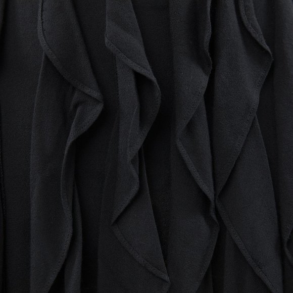 Anthropologie Y2K M Ruffle Mini Party Skirt Black - Picture 2 of 9